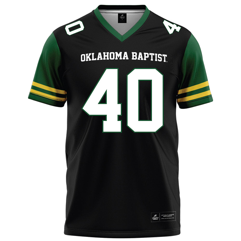 OKBU - NCAA Football : Trevor Gage - Black Football Jersey-0