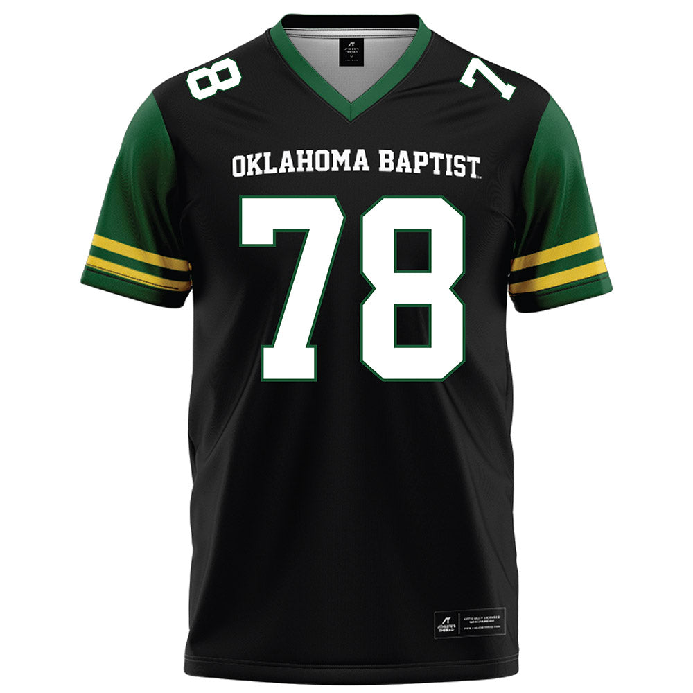 OKBU - NCAA Football : David Balderas - Black Football Jersey-0