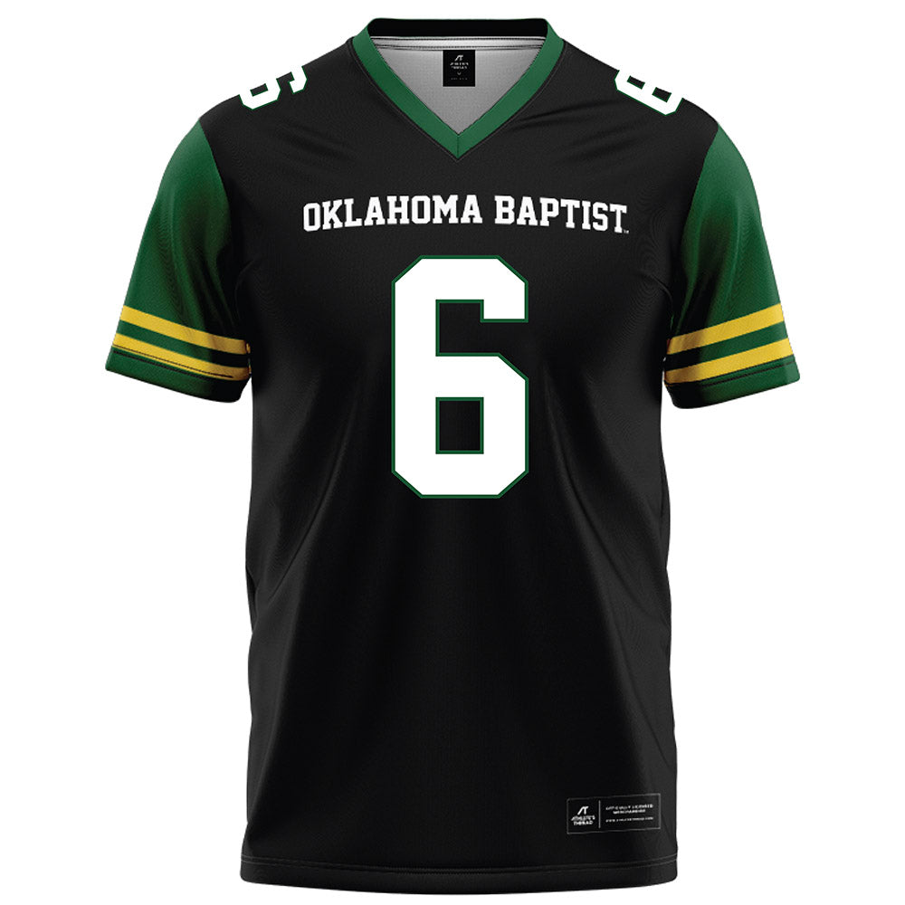 OKBU - NCAA Football : Jay Ladd - Black Football Jersey-0