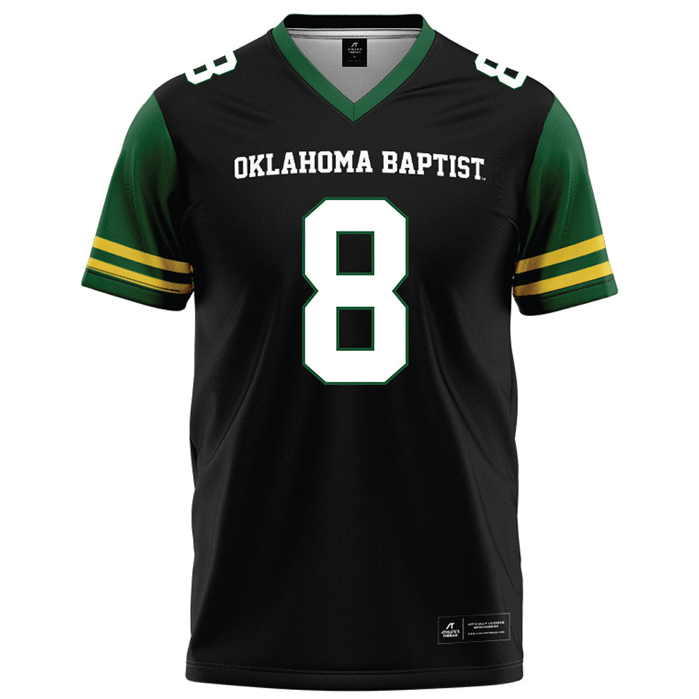 OKBU - NCAA Football : Rocco Tartaglione - Black Football Jersey-0