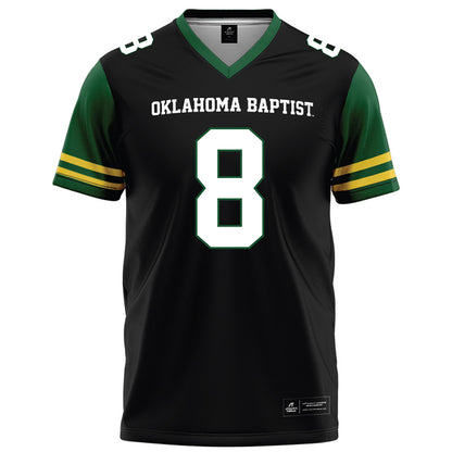 OKBU - NCAA Football : Rocco Tartaglione - Black Football Jersey-0