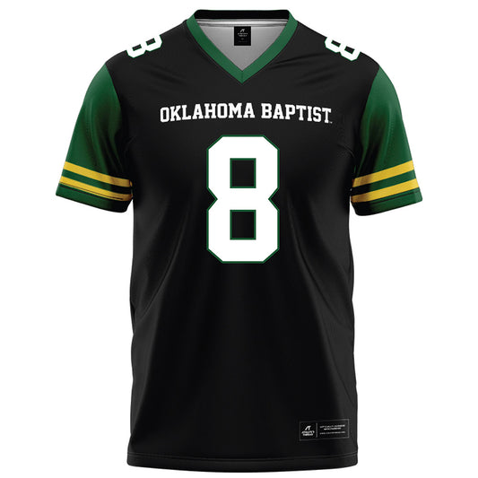 OKBU - NCAA Football : Rocco Tartaglione - Black Football Jersey-0