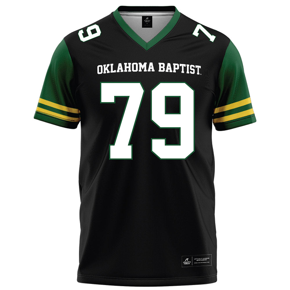 OKBU - NCAA Football : Brady Phillips - Black Football Jersey-0