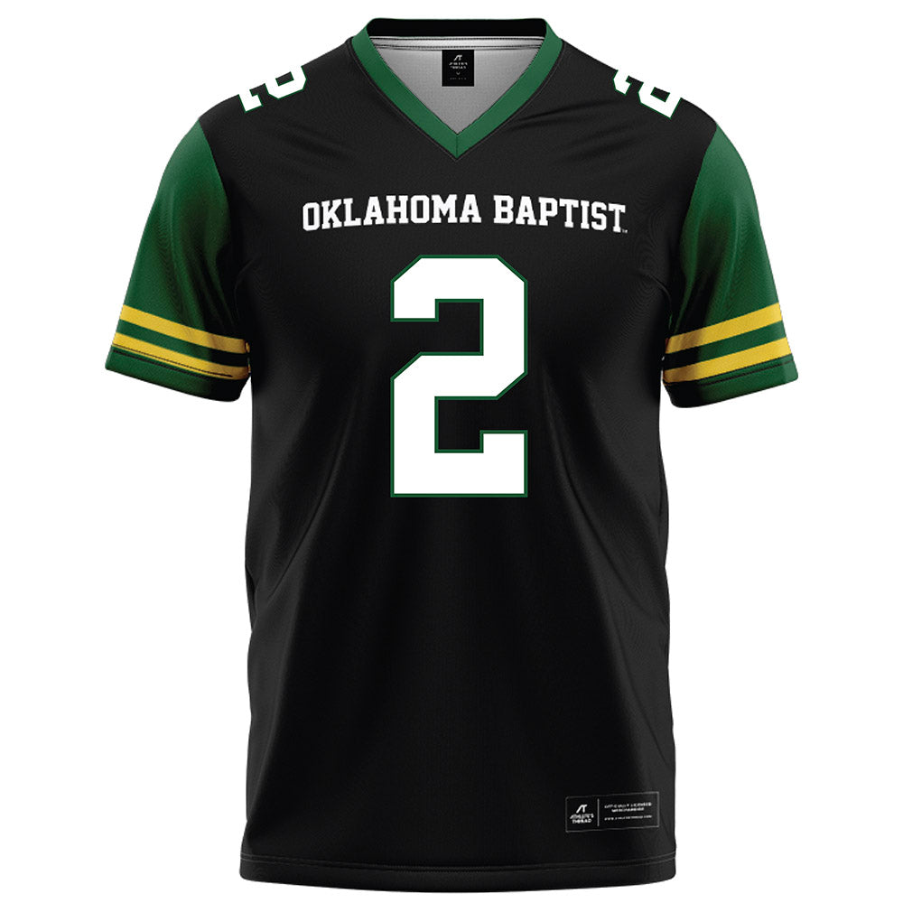 OKBU - NCAA Football : Eli Winter - Black Football Jersey-0