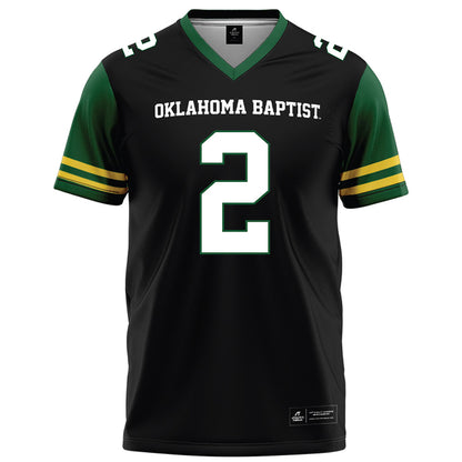 OKBU - NCAA Football : Eli Winter - Black Football Jersey-0