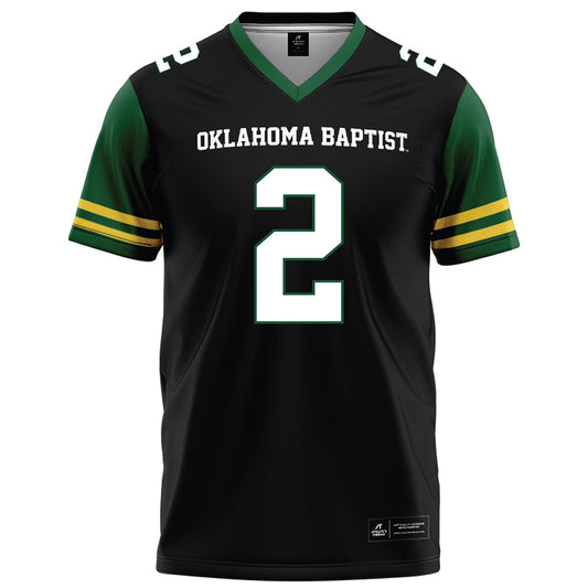 OKBU - NCAA Football : Eli Winter - Black Football Jersey-0