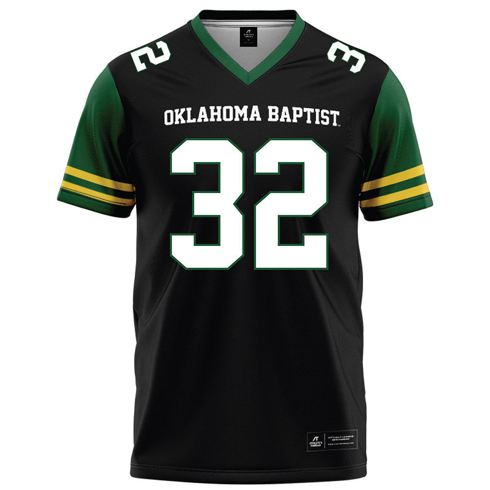 OKBU - NCAA Football : Sean Larry - Black Football Jersey-0