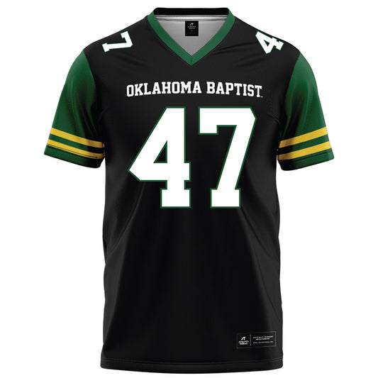 OKBU - NCAA Football : Jordan Garcia - Black Football Jersey-0