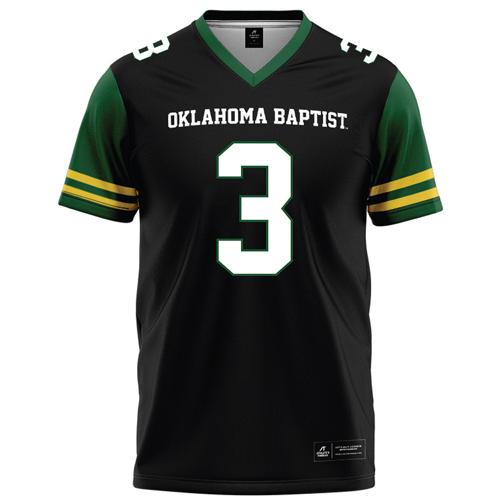 OKBU - NCAA Football : Mason Bennett - Black Football Jersey-0