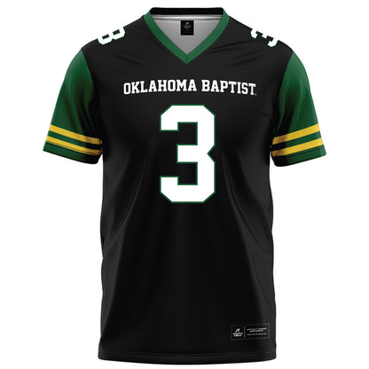 OKBU - NCAA Football : Mason Bennett - Black Football Jersey-0