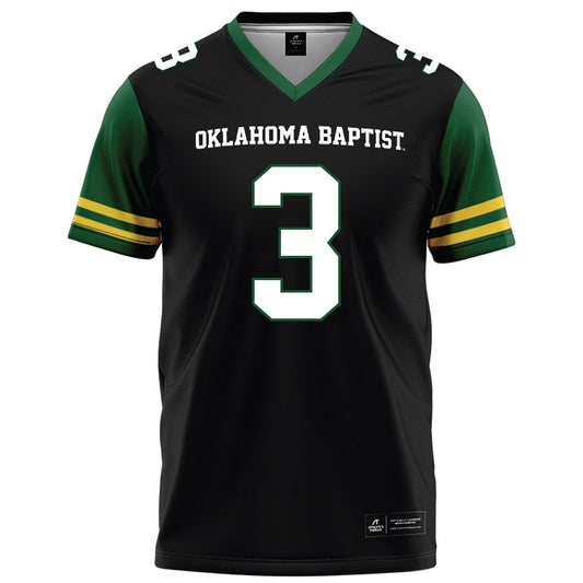 OKBU - NCAA Football : Mason Bennett - Black Football Jersey-0