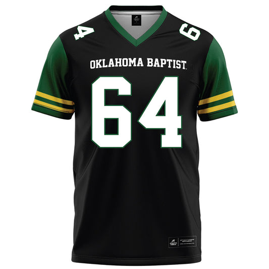 OKBU - NCAA Football : Graham Hill - Black Football Jersey-0