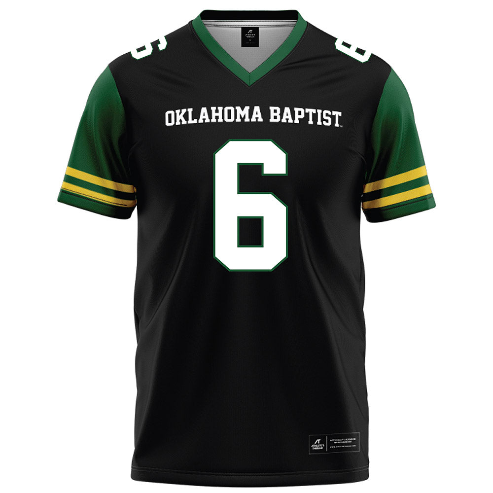 OKBU - NCAA Football : Tobias Braddy - Black Football Jersey-0