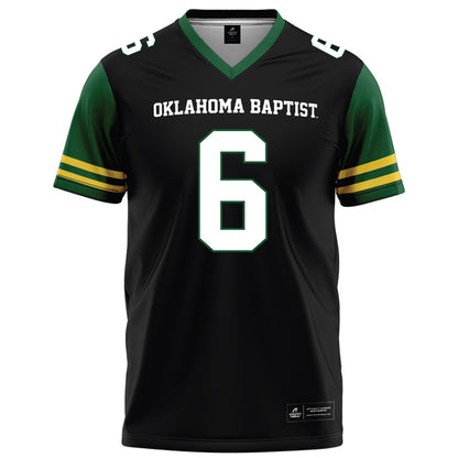 OKBU - NCAA Football : Tobias Braddy - Black Football Jersey-0