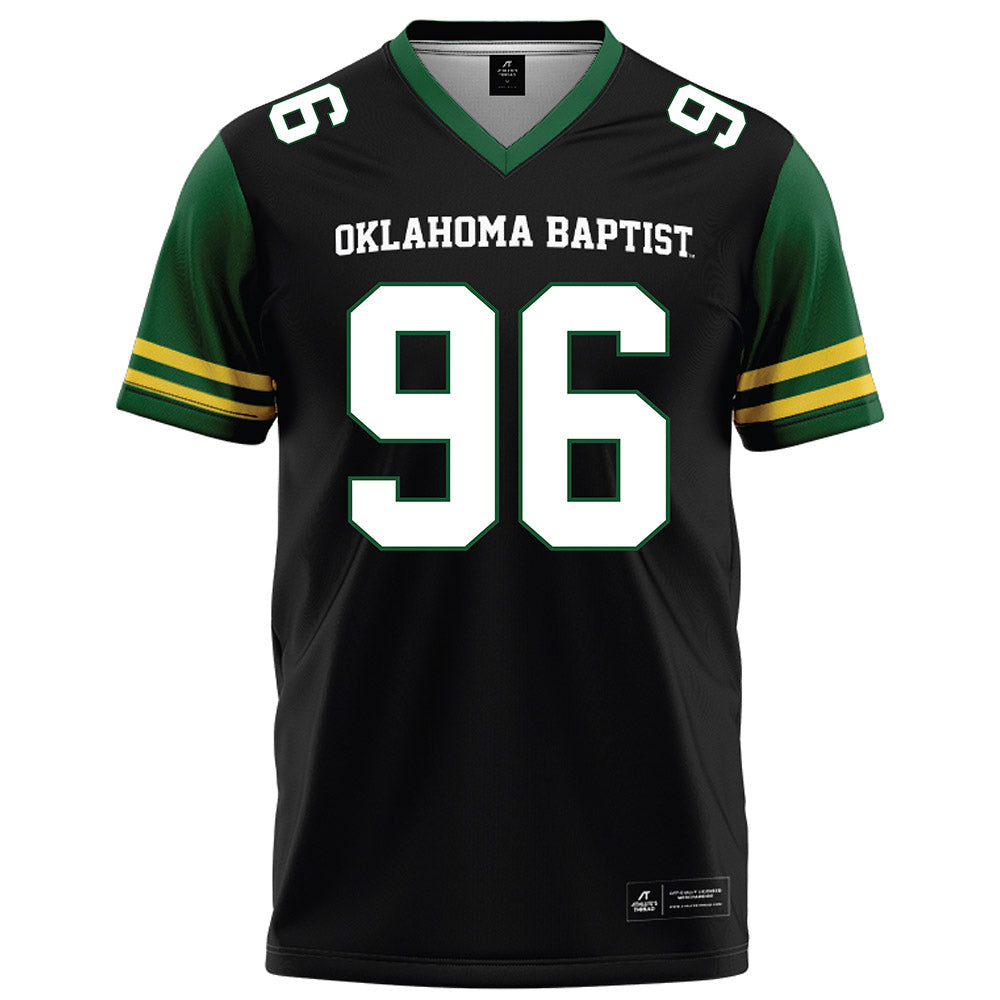 OKBU - NCAA Football : Noah Washington - Black Football Jersey-0