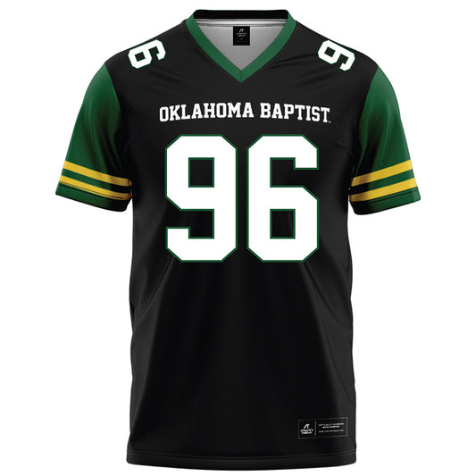 OKBU - NCAA Football : Noah Washington - Black Football Jersey-0