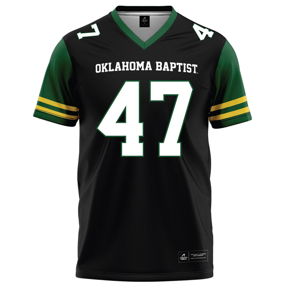 OKBU - NCAA Football : Jordan Garcia - Black Football Jersey-0