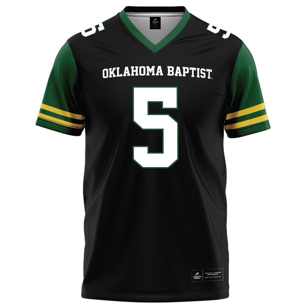 OKBU - NCAA Football : Devan Daniels - Black Football Jersey-0