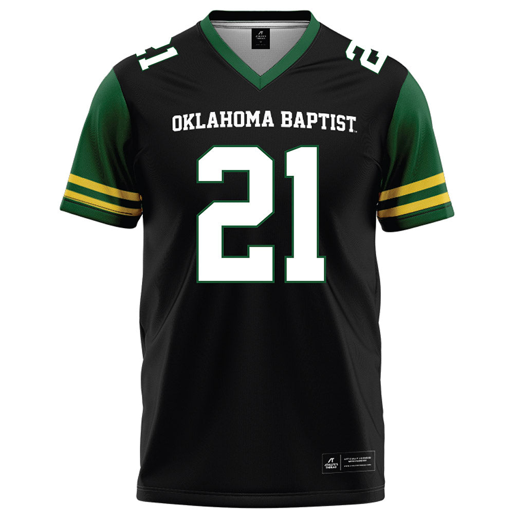 OKBU - NCAA Football : Edric Lambert - Black Football Jersey-0