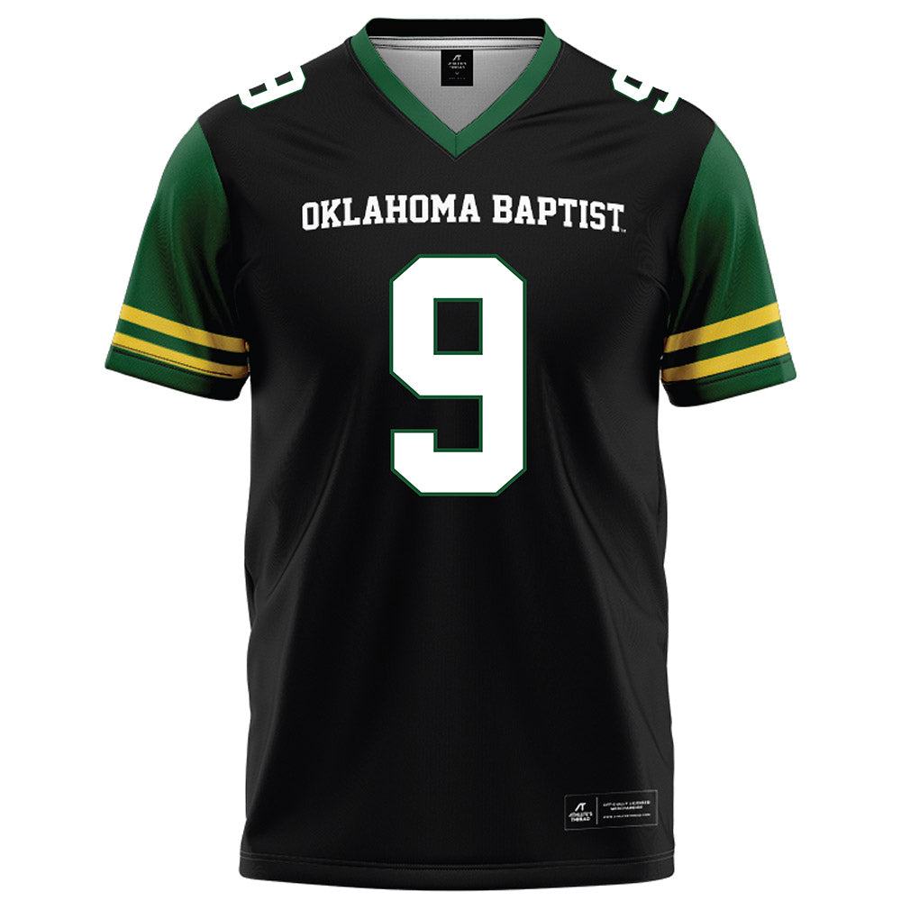 OKBU - NCAA Football : Rahsaan Jones - Black Football Jersey-0
