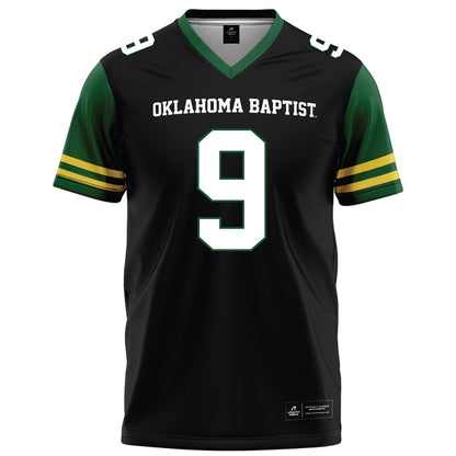 OKBU - NCAA Football : Rahsaan Jones - Black Football Jersey-0