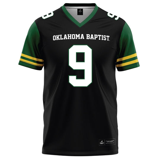 OKBU - NCAA Football : Rahsaan Jones - Black Football Jersey-0