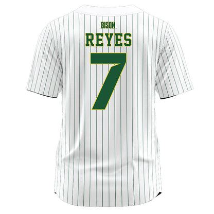 OKBU - NCAA Softball : Alexah Reyes - White Pinstripe Jersey-1