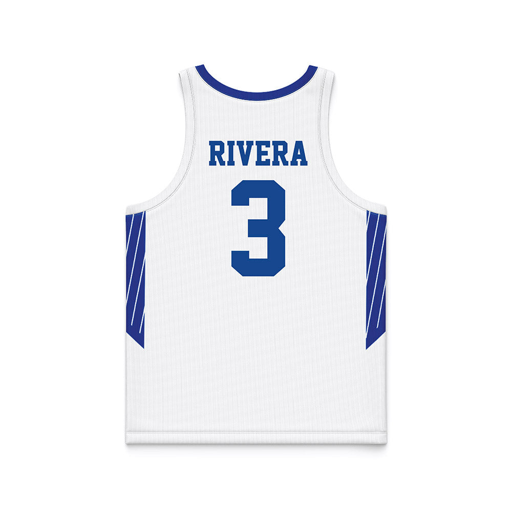 Hampton - NCAA Women's Basketball : Nilah Rivera - White Basketball Jersey-1