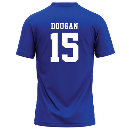 Hampton - NCAA Football : Isiah Dougan - Blue Football Jersey-1