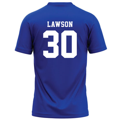 Hampton - NCAA Football : Joshua Lawson - Blue Football Jersey-1