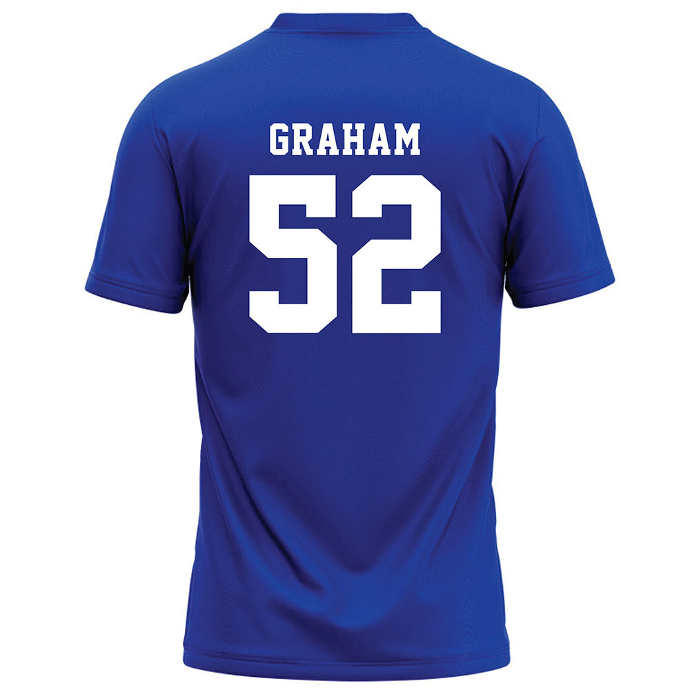 Hampton - NCAA Football : Camden Graham - Blue Football Jersey-1