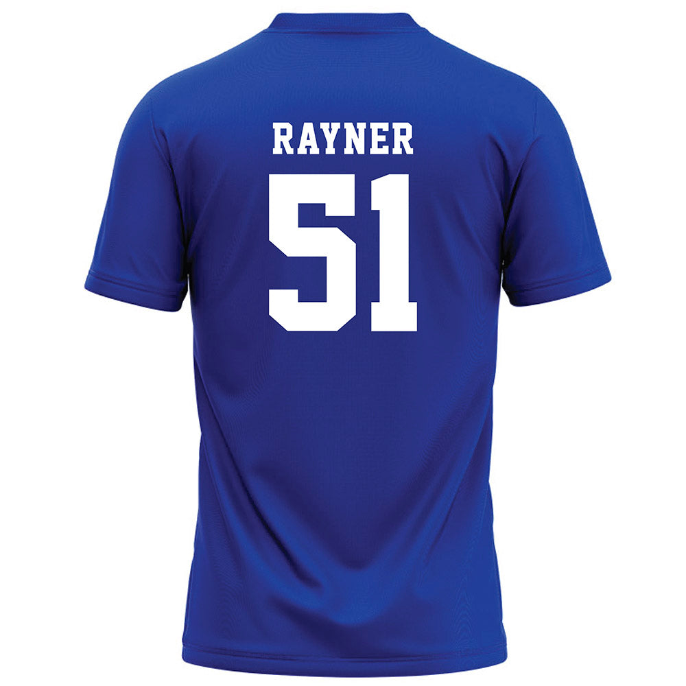 Hampton - NCAA Football : Jordan Rayner - Blue Football Jersey-1