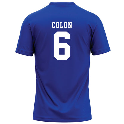 Hampton - NCAA Football : Noah Colon - Blue Football Jersey-1