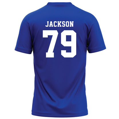 Hampton - NCAA Football : Collen Jackson - Blue Football Jersey-1