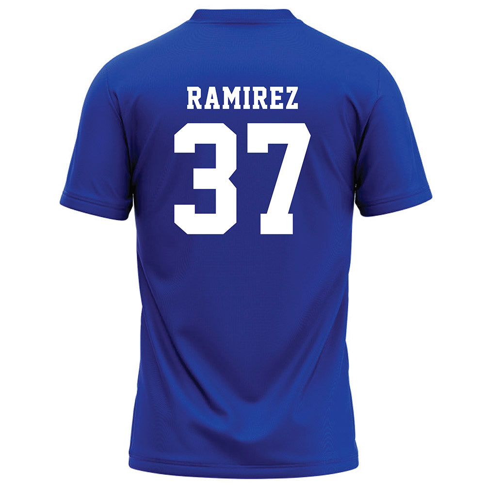 Hampton - NCAA Football : Bryan Ramirez - Blue Football Jersey-1