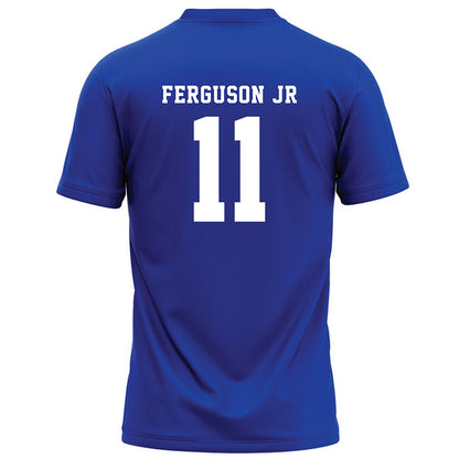 Hampton - NCAA Football : Marshawn Ferguson jr - Blue Football Jersey-1