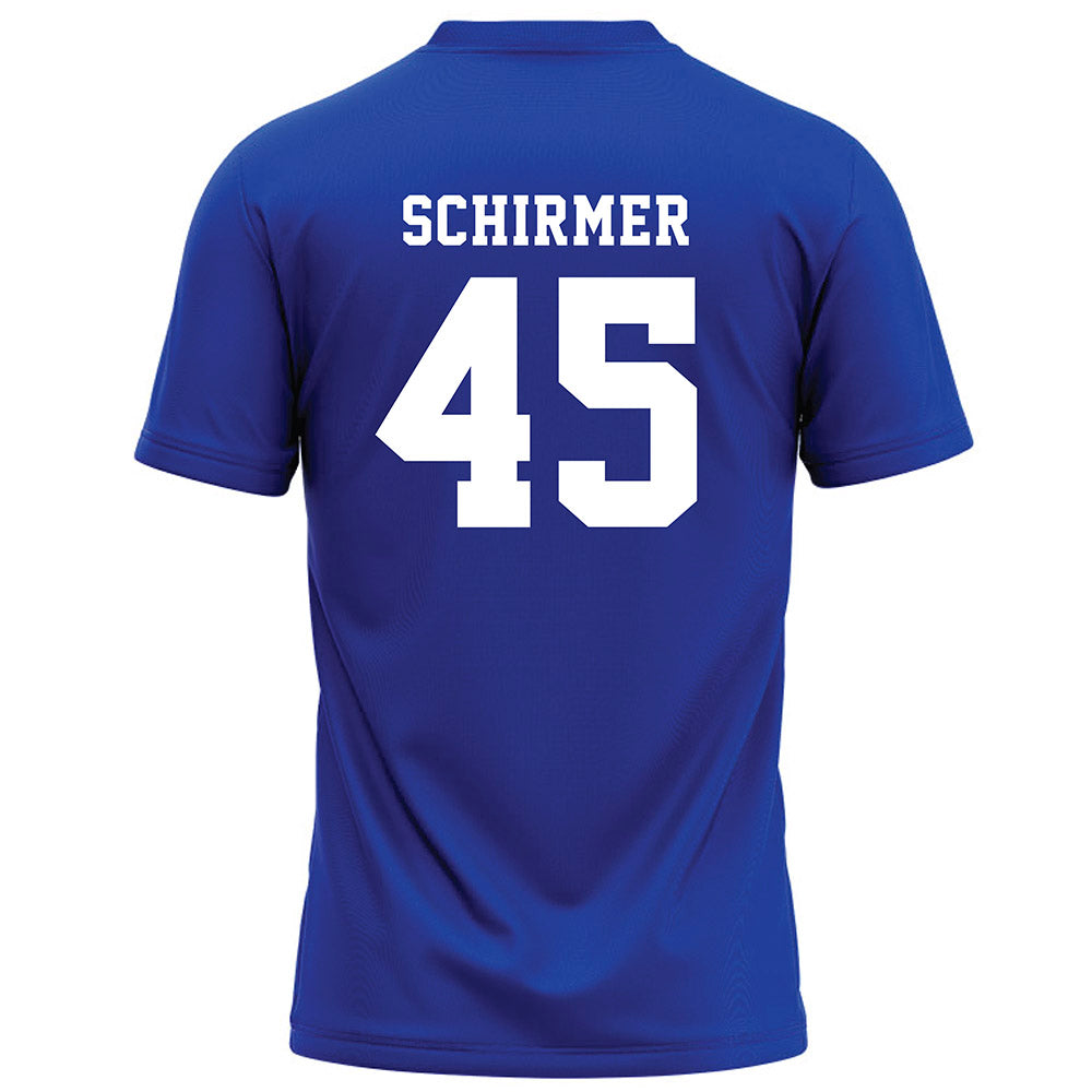 Hampton - NCAA Football : Matthew Schirmer - Blue Football Jersey-1