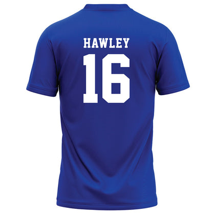 Hampton - NCAA Football : Joshua Hawley - Blue Football Jersey-1