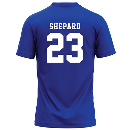 Hampton - NCAA Football : Donovan Shepard - Blue Football Jersey-1
