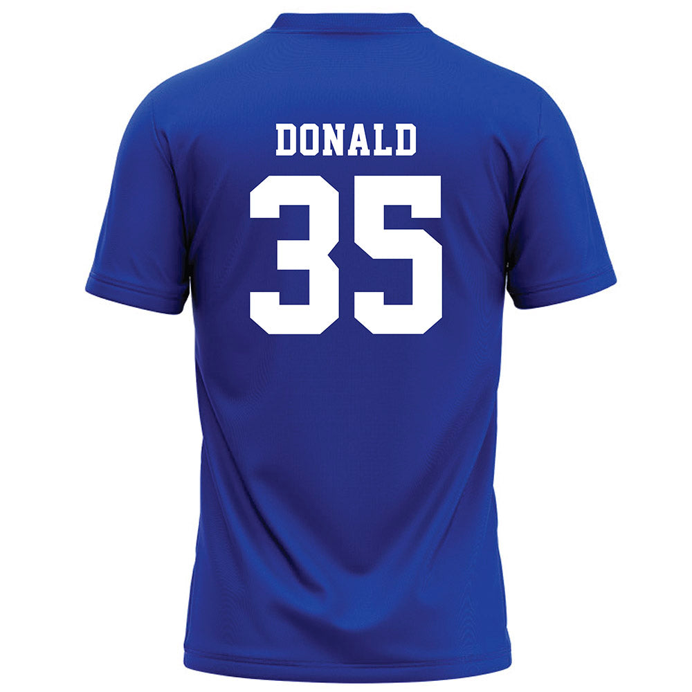 Hampton - NCAA Football : Kam Donald - Blue Football Jersey-1