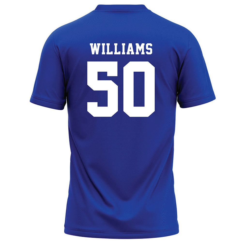 Hampton - NCAA Football : John Williams - Blue Football Jersey-1