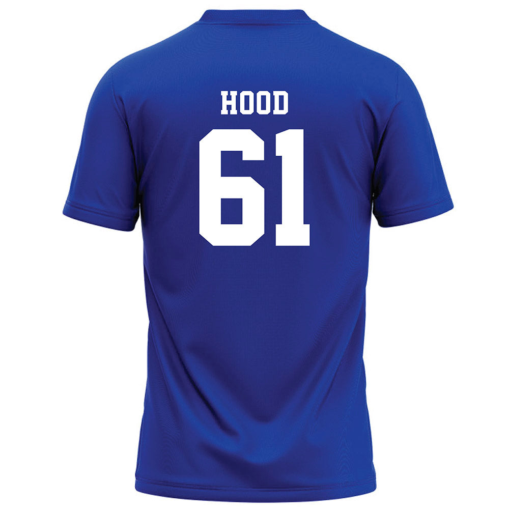 Hampton - NCAA Football : Christian Hood - Blue Football Jersey-1