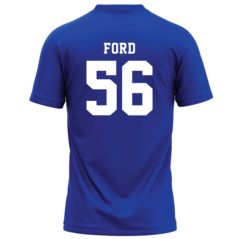 Hampton - NCAA Football : Jackson Ford - Blue Football Jersey-1