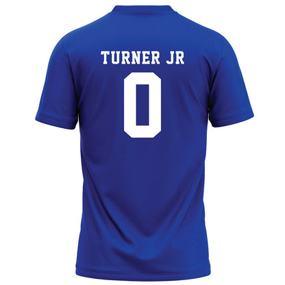 Hampton - NCAA Football : Antonio Turner jr - Blue Football Jersey-1