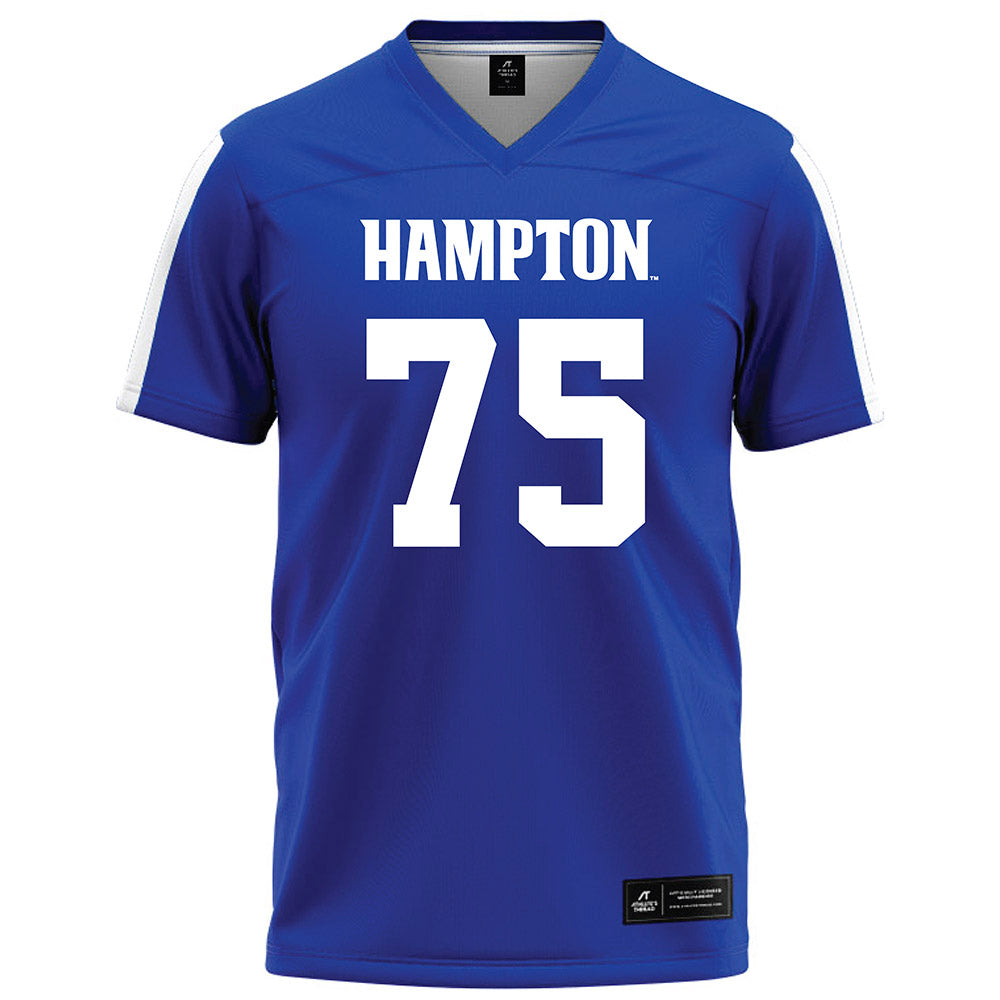 Hampton - NCAA Football : Omari Allen - Blue Football Jersey-0
