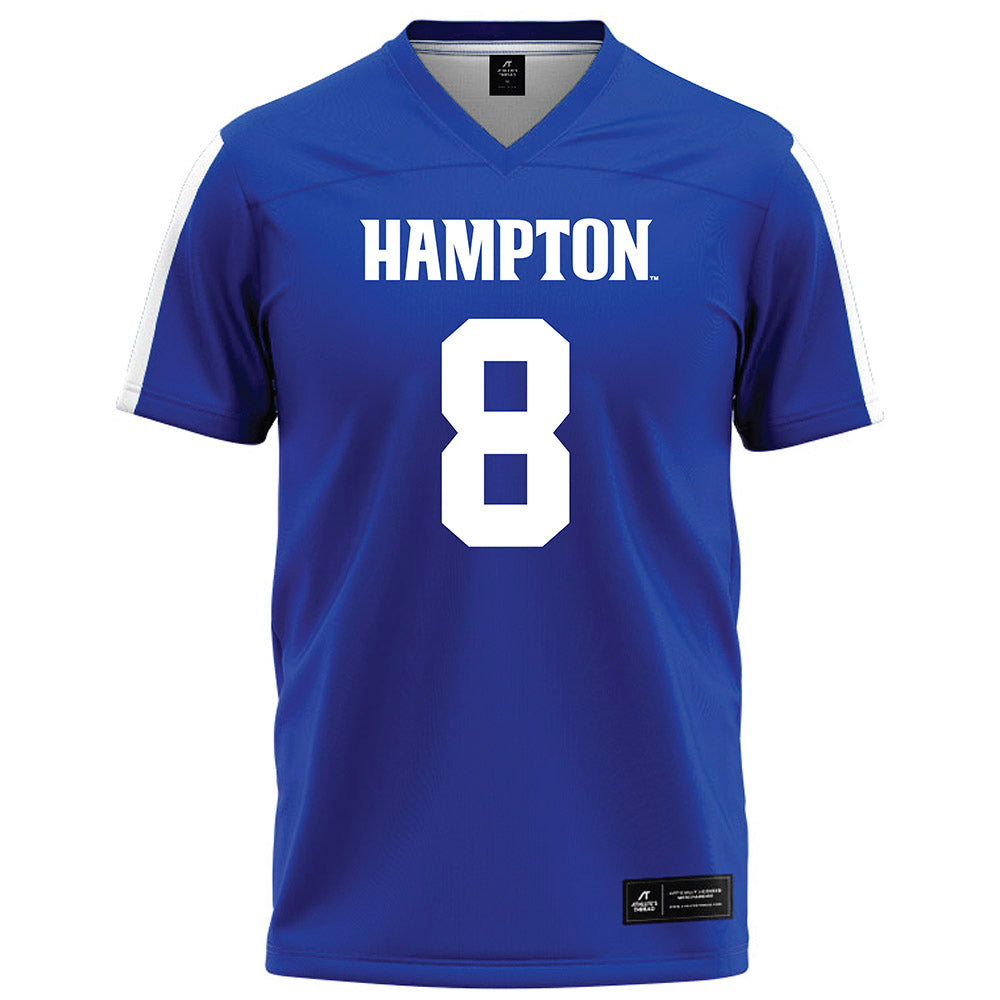 Hampton - NCAA Football : Dedrick Borden - Blue Football Jersey-0