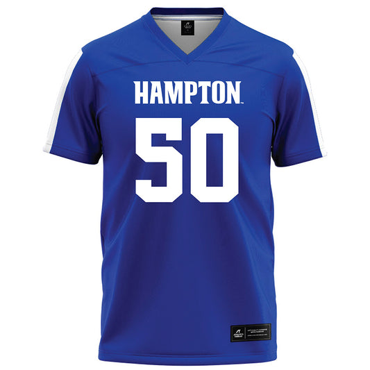 Hampton - NCAA Football : John Williams - Blue Football Jersey-0