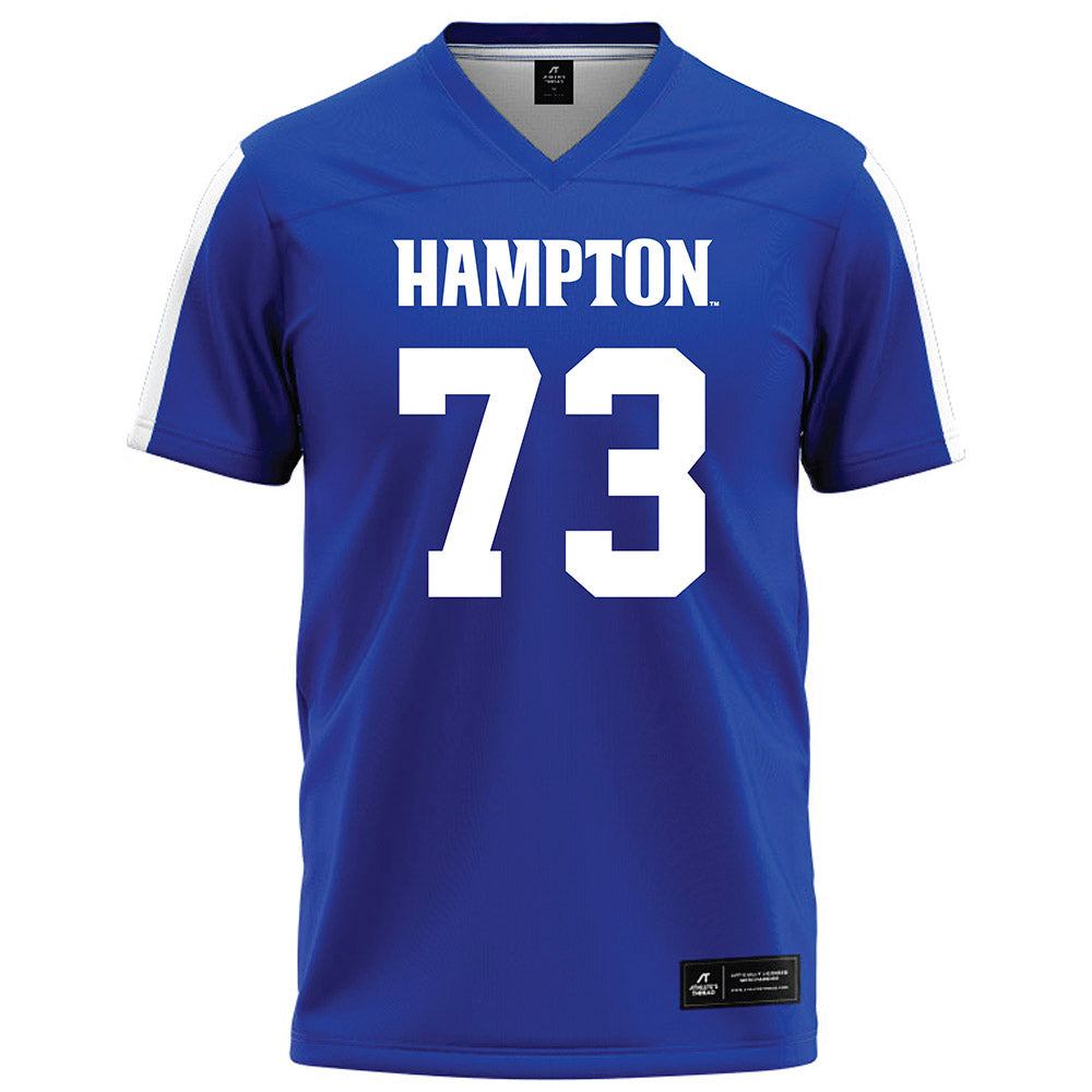 Hampton - NCAA Football : Emery DUrso - Blue Football Jersey-0