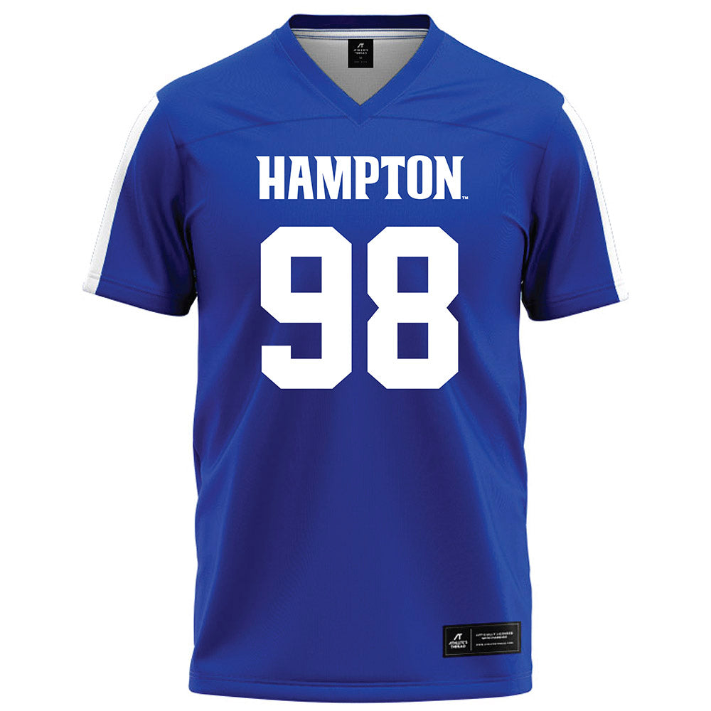 Hampton - NCAA Football : Willis Alexander III - Blue Football Jersey-0