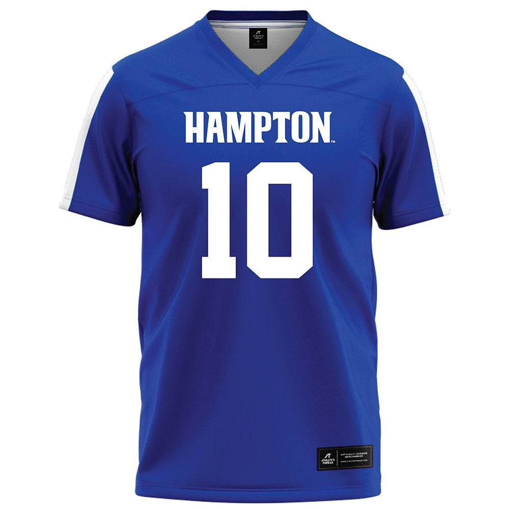 Hampton - NCAA Football : Tk Paisant - Blue Football Jersey-0